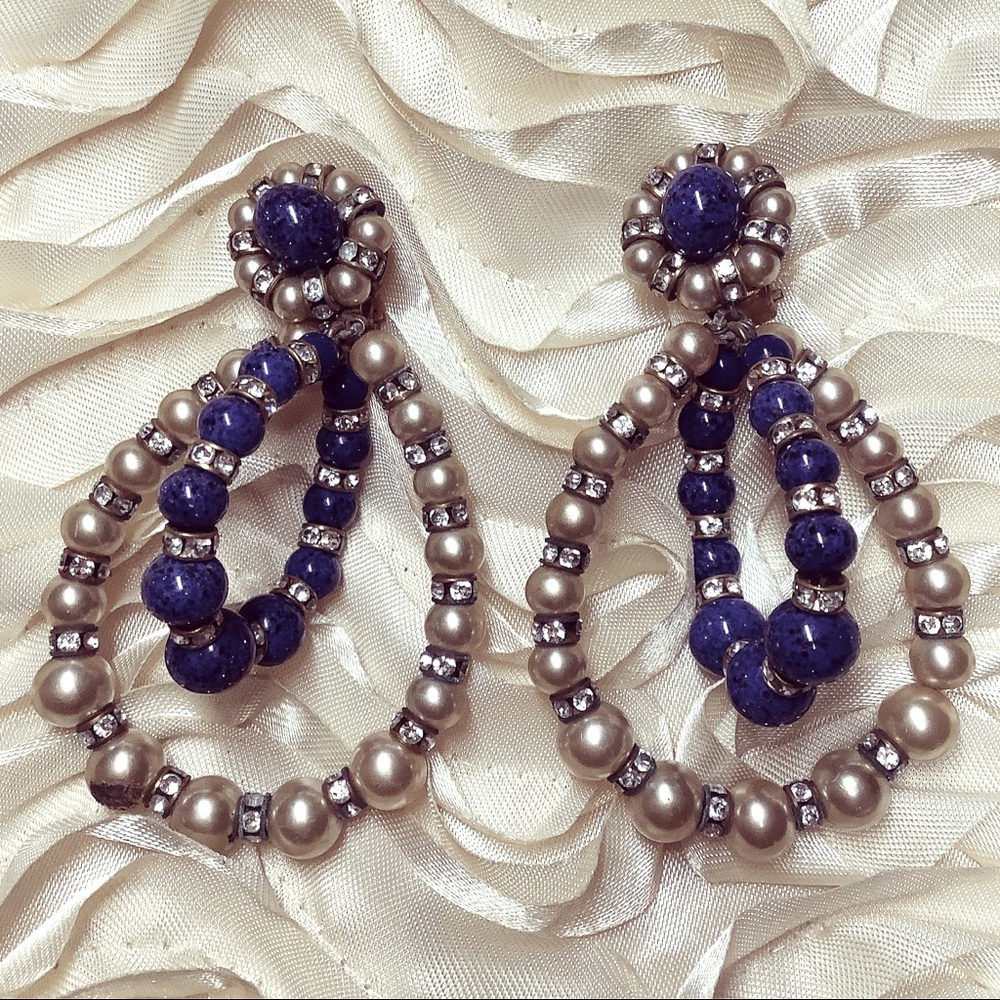 Francoise Montague Paris Double Hoop Clip Earrings